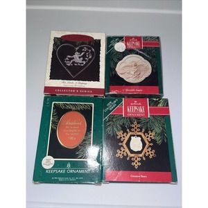 Lot of 4 Hallmark Keepsake Ornaments NIB 4B